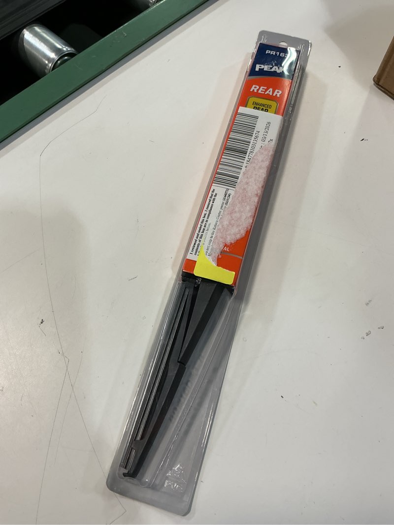 Condition photo showing New/Like New for peak rear 16" integral wiper blade, replacement rear window wiper blade for integral wiper arms, pack of 1