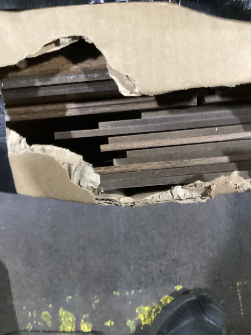 Condition photo showing As Is for VASAGLE Shoe Storage Cabinet, 10 Tier Shoe Rack Organizer, Holds Up to 30 Pairs of Shoes, for Entryway Bedroom, 12.6 x 24.8 x 73.6 Inches, Rustic Walnut ULBS273T41