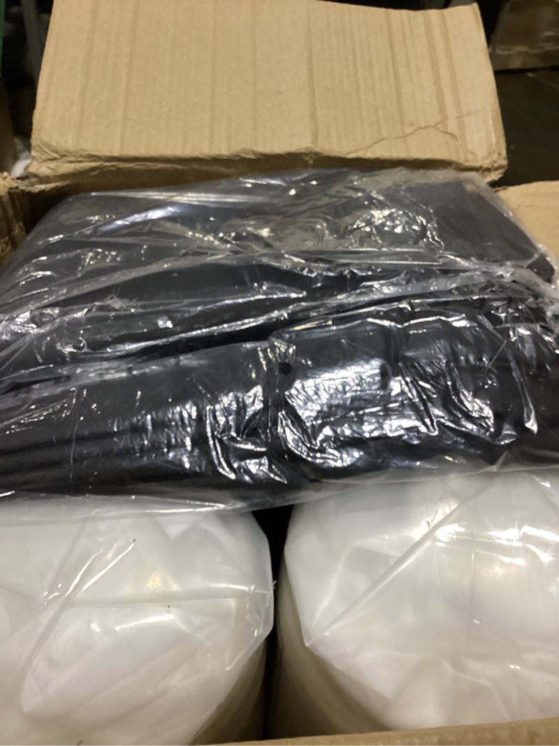 Condition photo showing As Is for aaaaacessories outdoor seat cushions for chairs, fade-resistant, waterproof patio furniture replacement cushions, 19" x 19" x 3" + 19" x 17", set of 2, charcoal black charcoal black 19"x19"x3" / 19"x17"