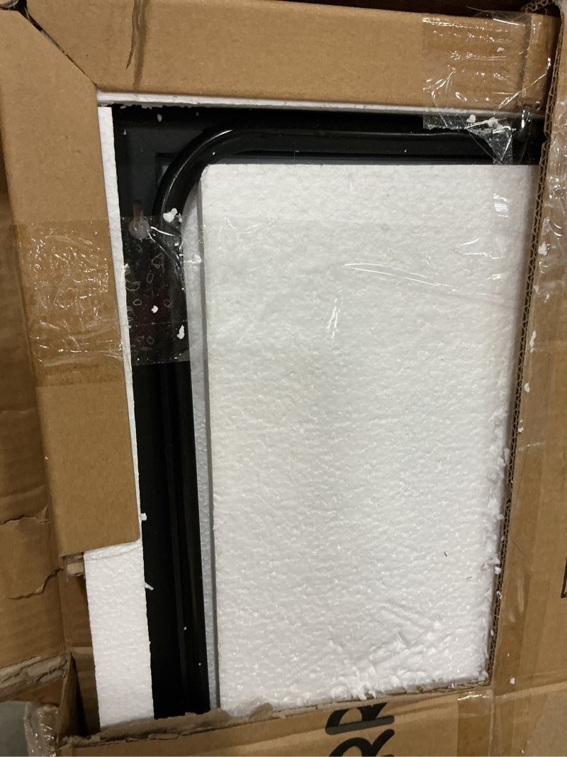 Condition photo showing Good Condition for nicbex full length mirror - 51x16 inch aluminum alloy frame, large wall mirror for bedroom, dressing and living room, black black, with stand 51"l x 16"w
