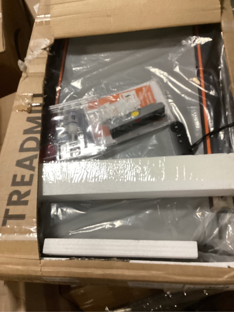 Condition photo showing Good Condition for Foldable Treadmill with 10% Incline, 3.5HP Low Noise Walking Pad Treadmill with Handle Bar, Trisomy 4 in 1 Portable Under Desk Treadmills for Home/Office, 350 Lbs Capacity, APP & Remote Control silver