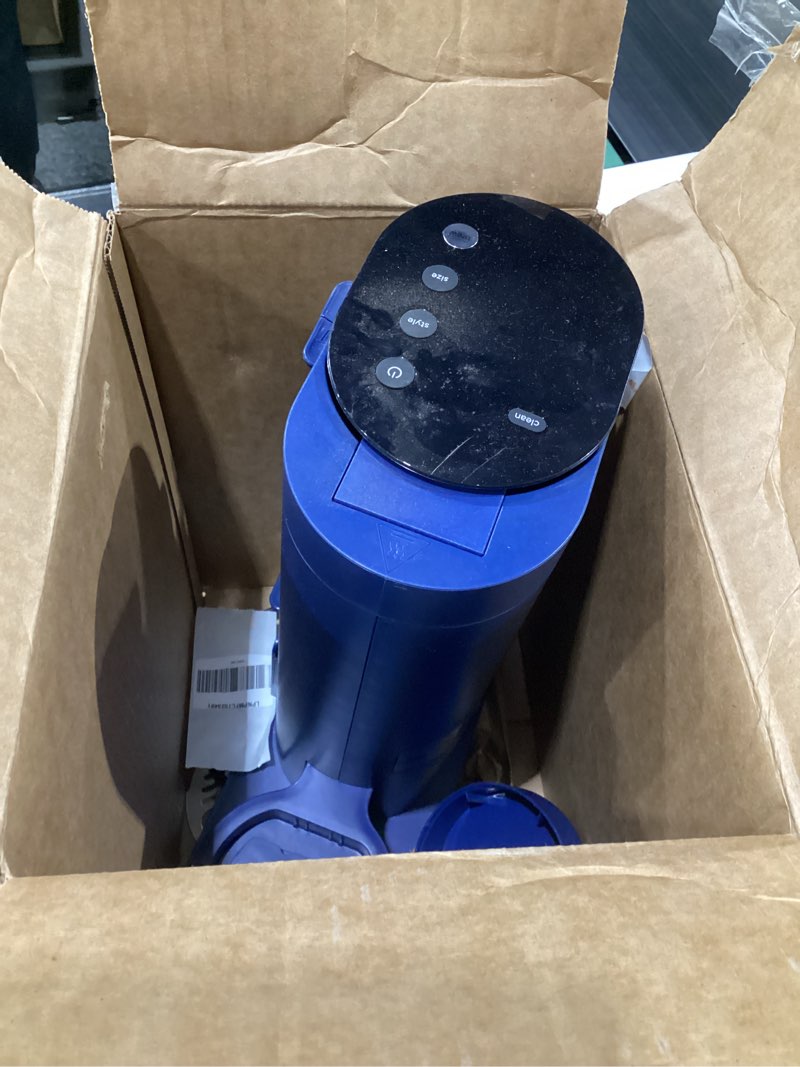Condition photo showing As Is for Ninja Pods & Grounds Single-Serve Coffee Maker, K-Cup Pod Compatible, 56-oz. Reservoir, 6-oz. Cup to 24-oz. Travel Mug Brew Sizes, Iced Coffee Maker, Navy, PB041NV, USED, NOT TESTED, MISSING PARTS