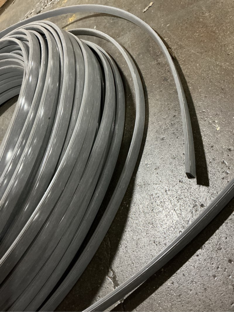Condition photo showing As Is for similar weatherproof waterproof noise isolation gray pvc rubber edging door seal strip()1-pack