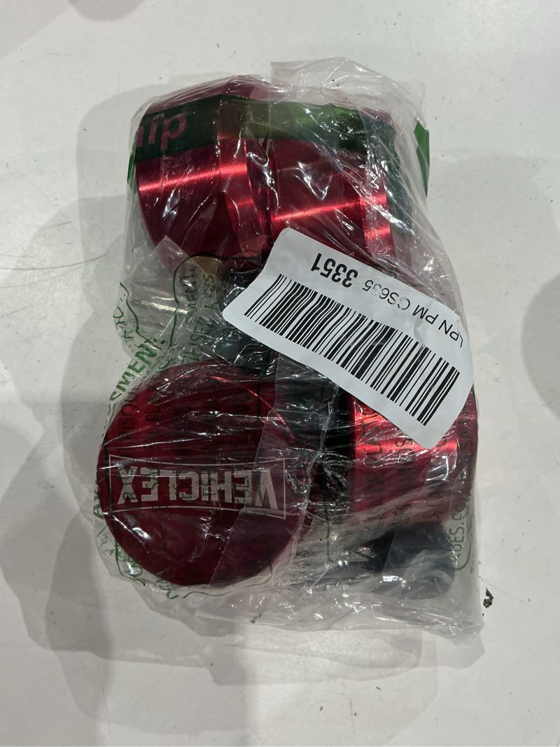Condition photo showing Good Condition for vehiclex 4-pack heavy-duty puck lock set – keyed alike, hidden shackle lock – rust-resistant security for trailers, garages, containers – red red 4 pack keyed alike