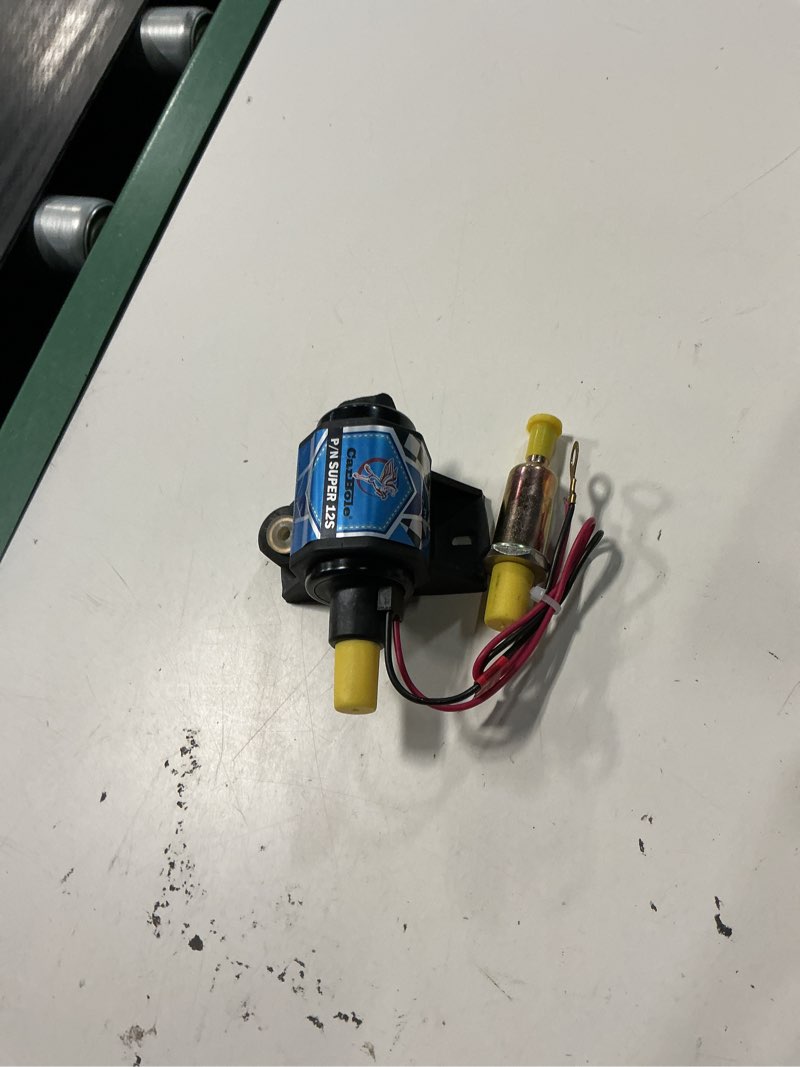 Condition photo showing As Is for carbole 12 volt electric fuel pump 5-9 psi, 35 gph for gasoline engines 5-9psi 35 gph for gasoline