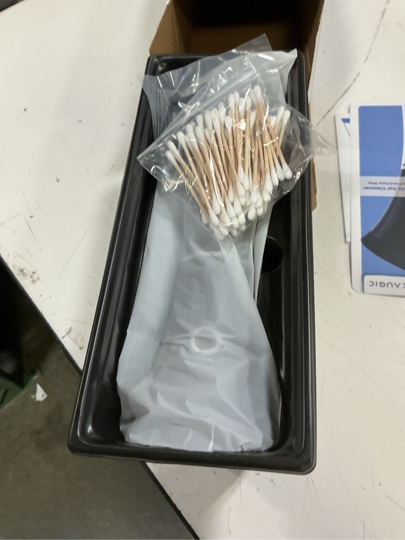 Condition photo showing New/Like New for kaugic upgraded ear wax removal with one-piece waste tank, safe cleaner with water temperature sensor, effective ear irrigation kit, ipx7, fsa-hsa-eligible, black
