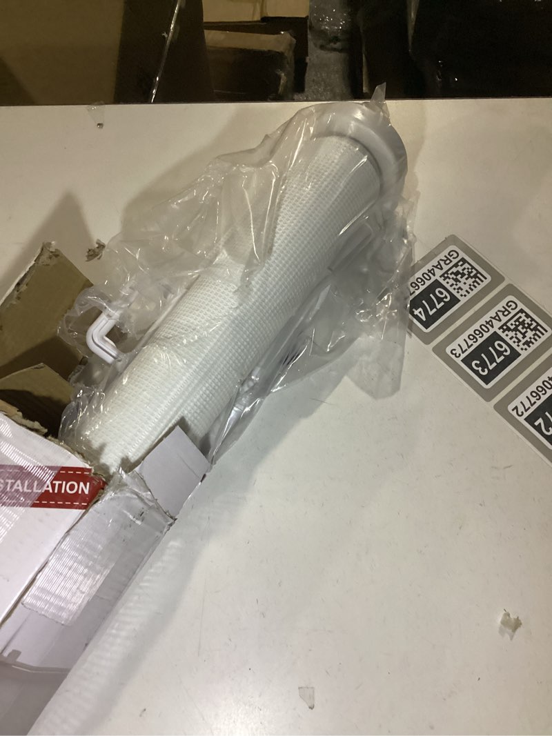 Condition photo showing Good Condition for Reinforced 100 Inch Retractable Baby Gates for Doorways Extra Wide to Prevent Crawling Through, 8 ft Extra Long Retractable Pet Gate for Dogs, Safety Outdoor Baby Gate for Deck, Porch, Patio, White White 33" Tall x 100" Wide? With Reinforced Bar ?