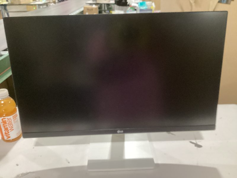 Condition photo showing As Is for LG 27US500-W Ultrafine Monitor 27-Inch 4K UHD (3840x2160) HDR10 IPS Borderless Design Reader Mode Flicker Safe Switch App HDMI DisplayPort - White