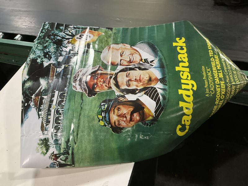 Condition photo showing As Is for caddy shack movie poster
