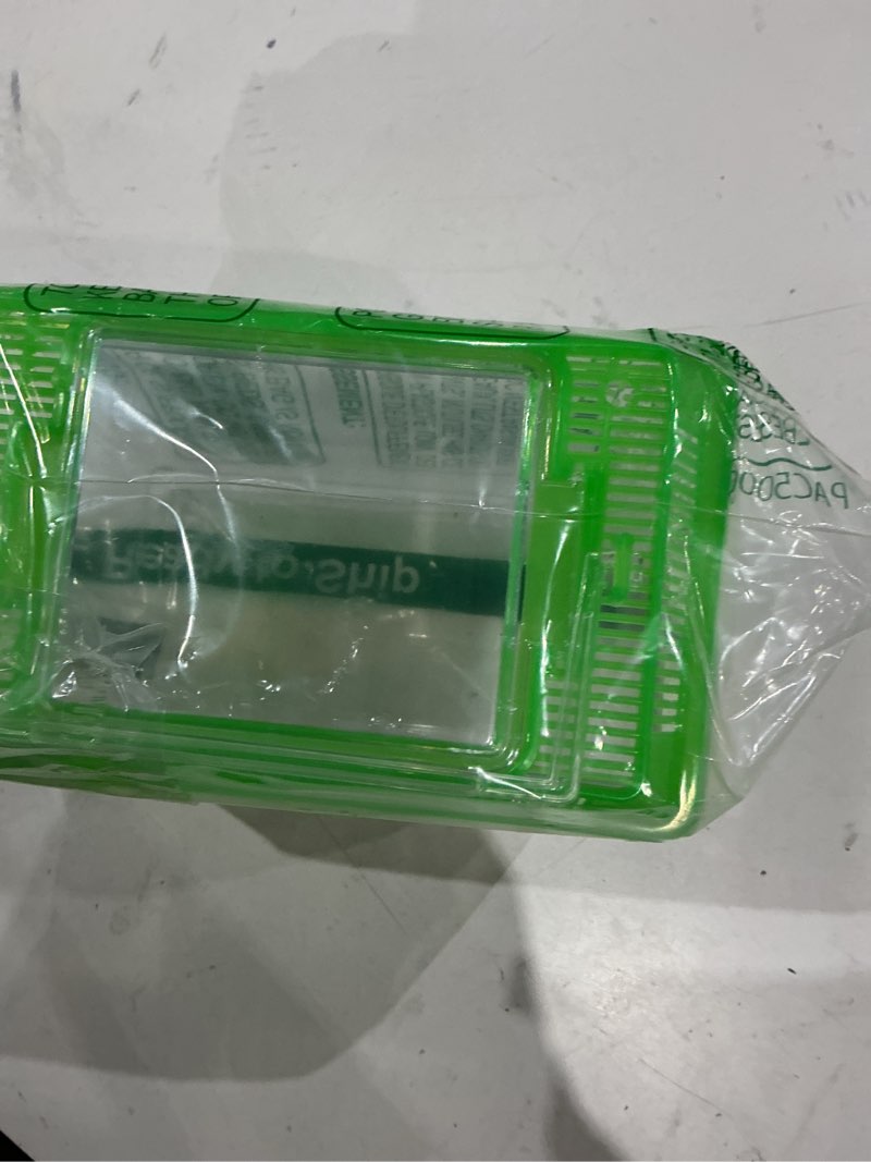 Condition photo showing As Is for penn-plax small world habitat – portable clear and transparent plastic tank – excellent for small critters and creatures – easy to clean & handle 