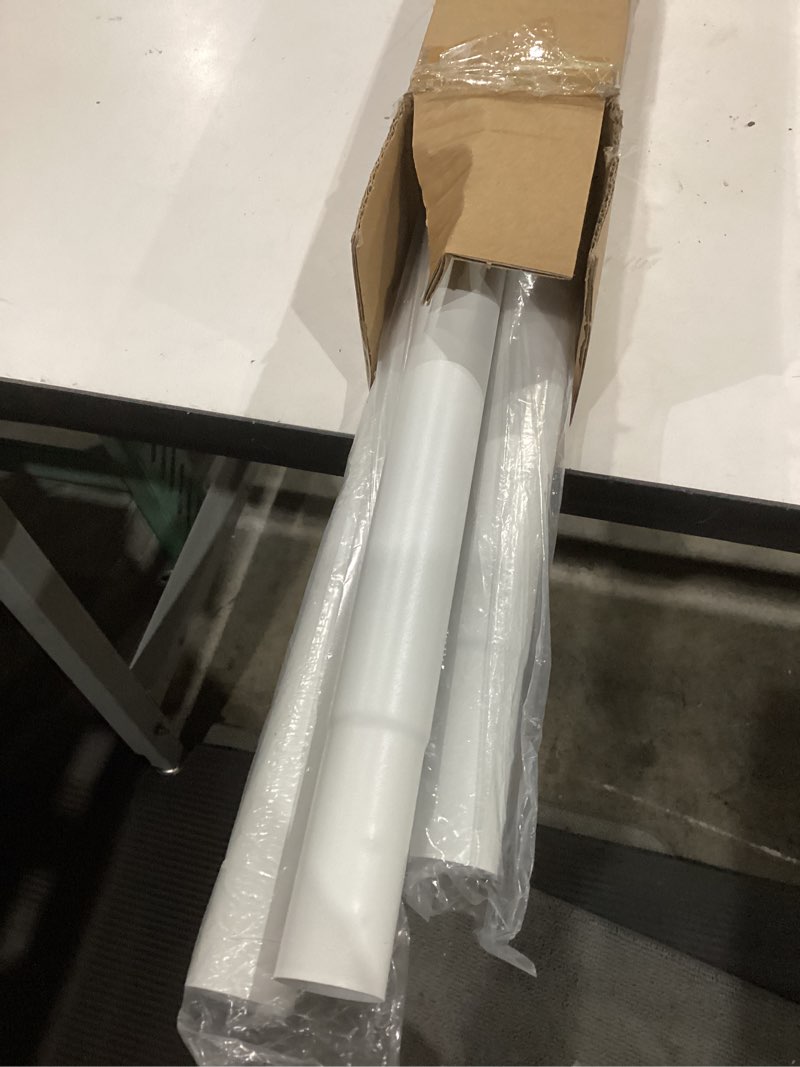 Condition photo showing Good Condition for white tension curtain rods 41-146 in extra long outdoor patio curtain rods no drilling adjustable heavy duty tension rods for windows bathroom living room curtains, rod diameter 1.26in