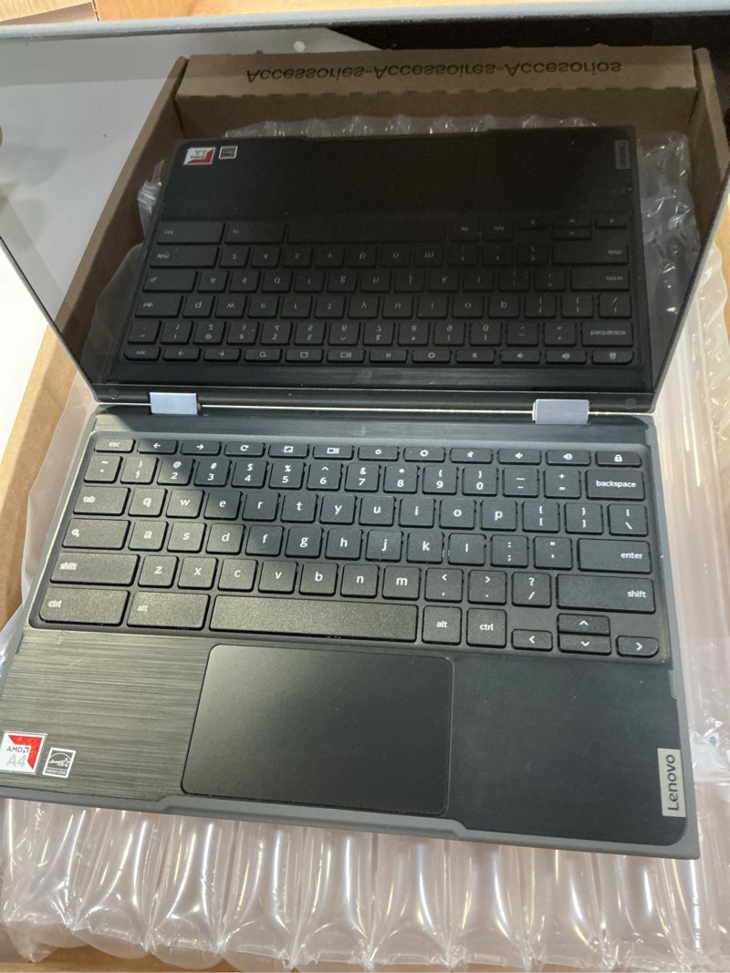 Condition photo showing Good Condition for Lenovo 300e Chromebook 2nd Gen Touchscreen Laptop, 11.6in 2 in 1 Laptop, AMD A4-9th 2.5GHz, 4GB RAM,