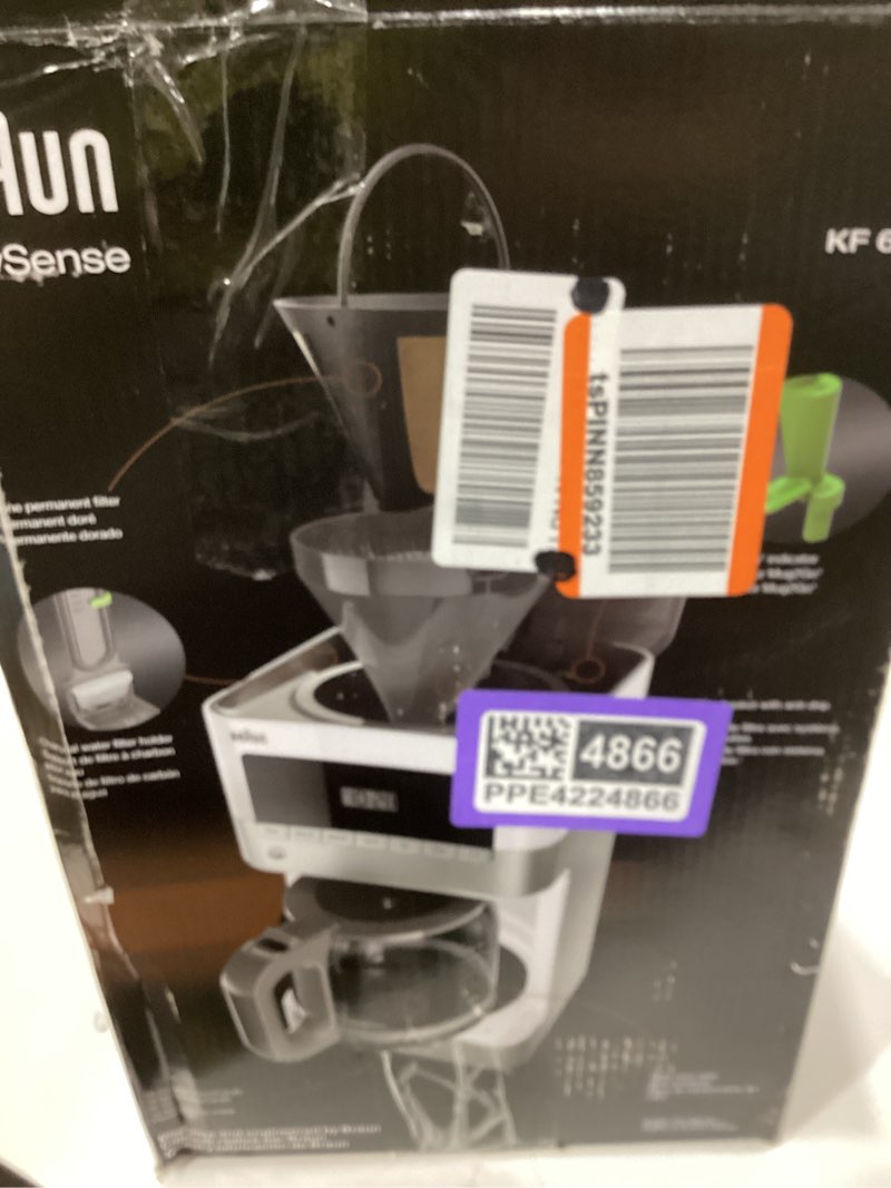 Condition photo showing Good Condition for braun kf6050wh brewsense drip coffee maker, white