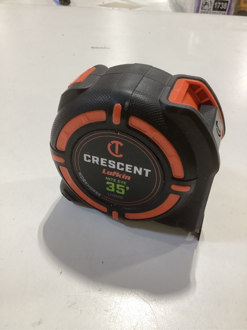 Condition photo showing Good Condition for crescent lufkin orange workhorse nite eye 35-ft tape measure