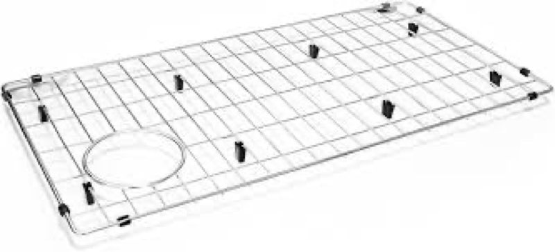 kitchen accessories ctxbg2814 metal frame 28-1/4" x 14-1/4" x 1-1/4" stainless steel basin rack for 