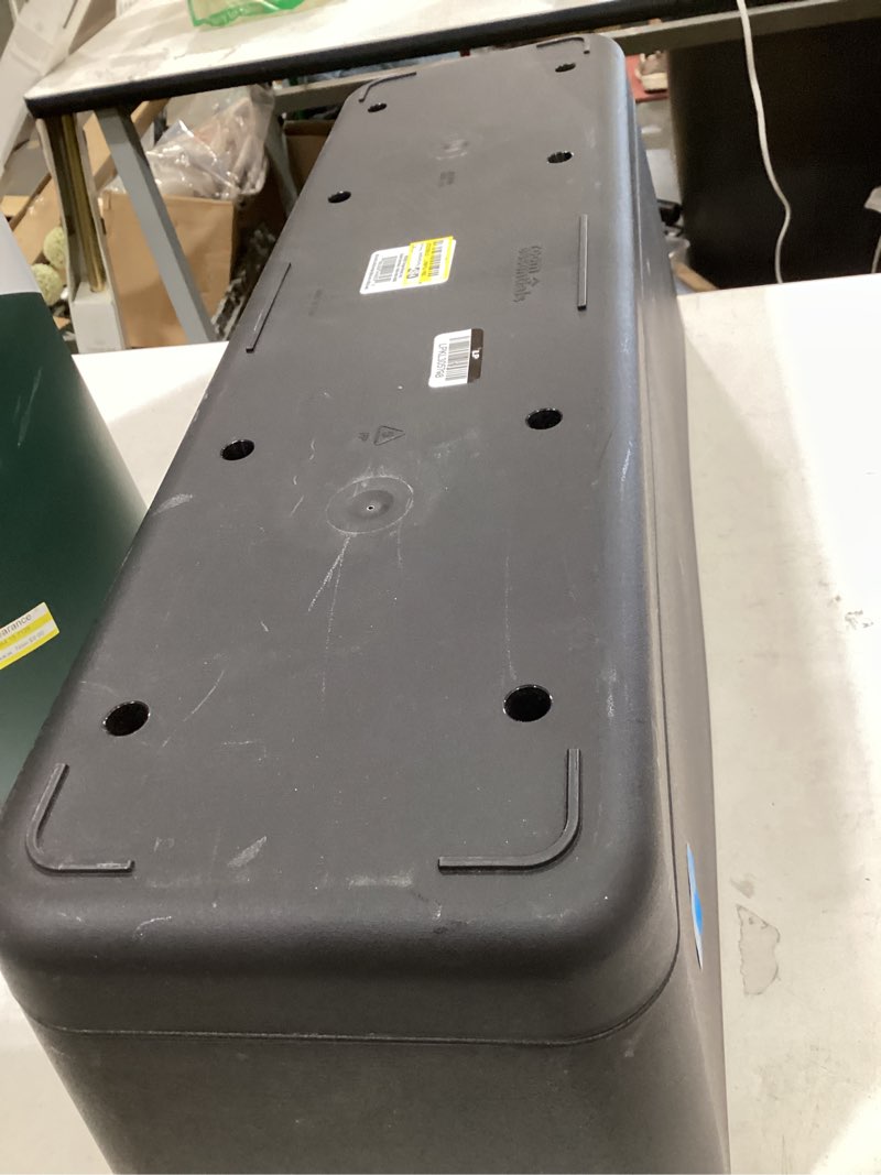 Condition photo showing As Is for rectangular recycled car seat resin 24" re window box self watering planter black - room essentials™