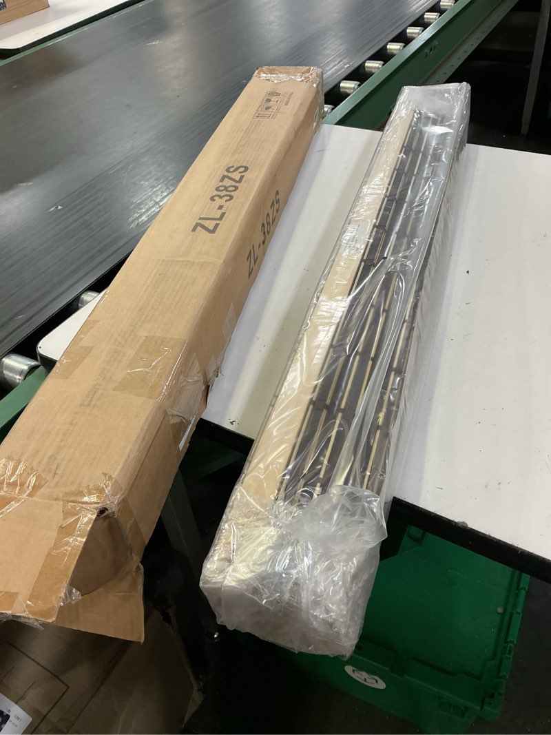 Condition photo showing New/Like New for luckup cordless roman shades, roll up bamboo blinds for indoor windows, light filtering uv protection natural bamboo shades, easy to install for home & office, 38" w x 64" l, brown 38"w x 64"h brown