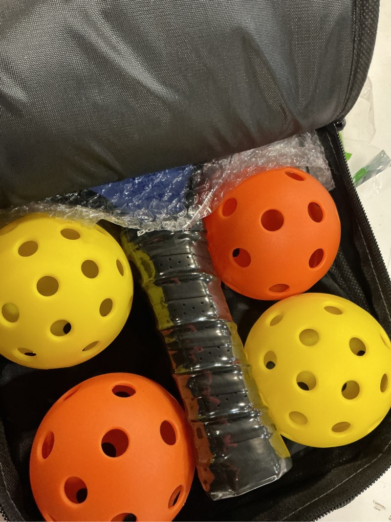 Condition photo showing New/Like New for yc dgycasi pickleball paddles set of 2, 2026 usapa approved pickleball set, fiberglass lightweight pickle ball rackets 2 pack, 2 outdoor pickleball, 2 indoor pickleball balls, 1 pickleball bag blue