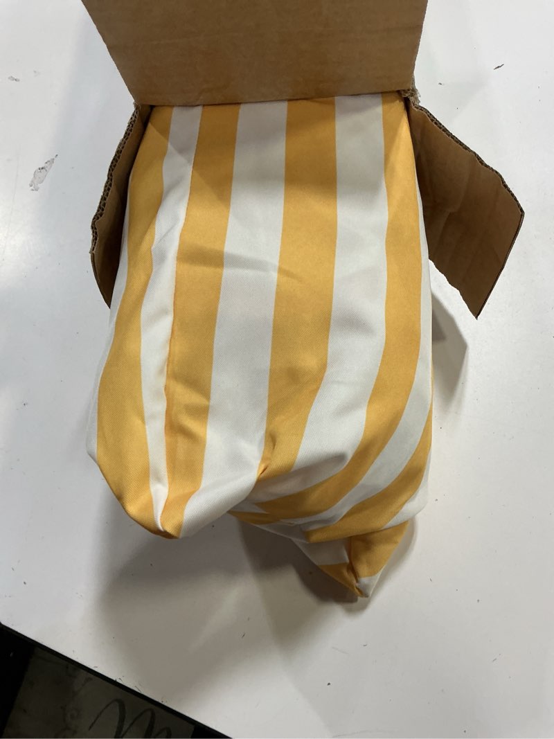 Condition photo showing Good Condition for Striped Beach Cabana with Vent and Sand Pockets, 6.5FT x 6.5FT UPF 50+ Sun Shelter, Easy Setup Portable Beach Canopy, Wind-Resistant Beach Tent, Base Not Included (Garnet)