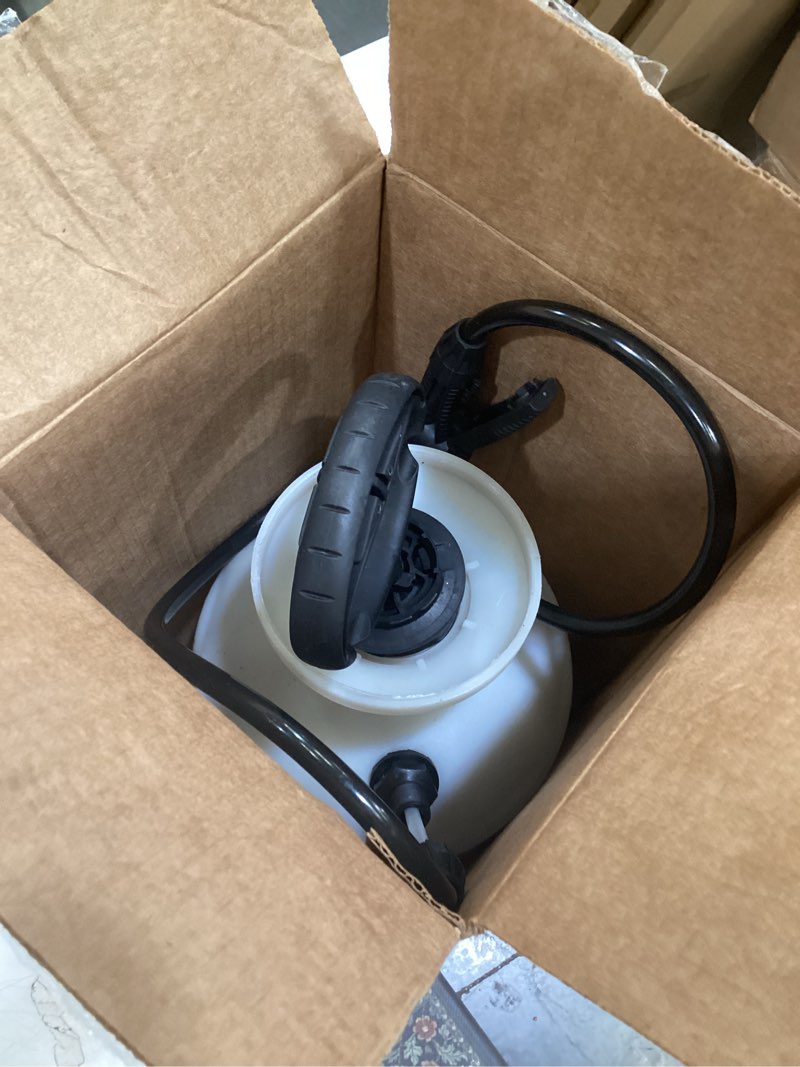 Condition photo showing Good Condition for chapin 20005 pump sprayer, 2?gallon, lawn & garden, translucent poly tank, funnel?top, surespray, adjustable cone nozzle & 34" hose for fertilizer, weed & pest application 2-gallon