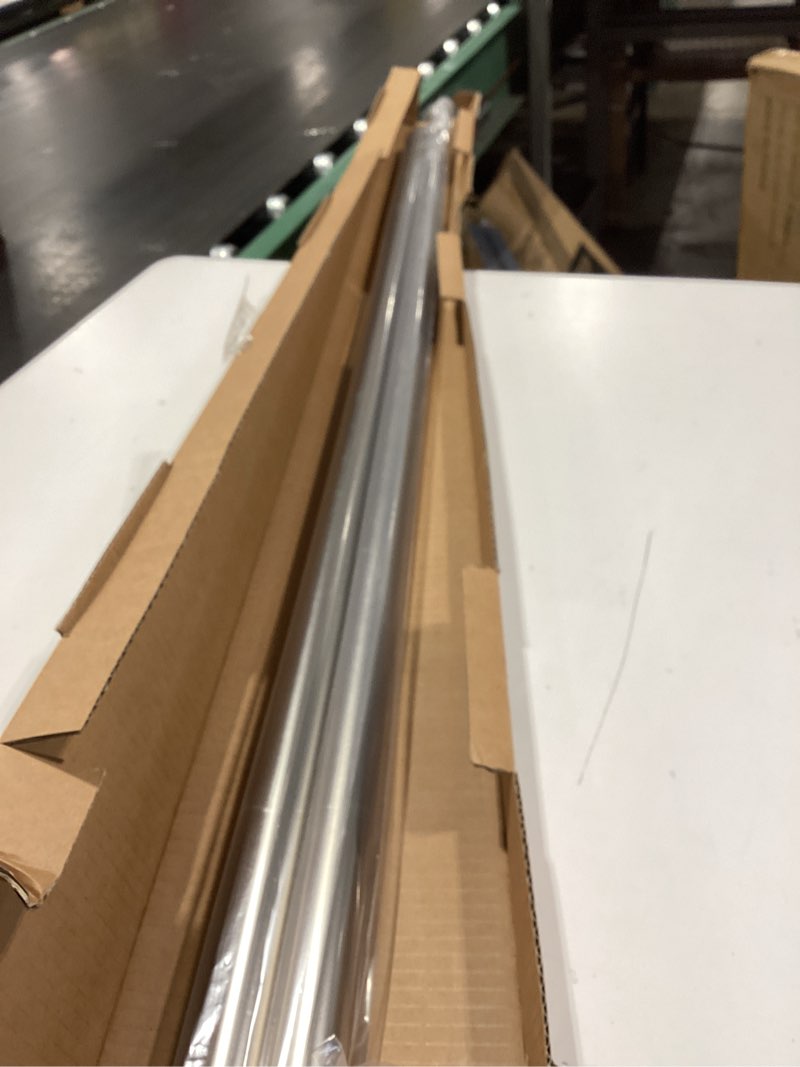 Condition photo showing Good Condition for ivilon drapery window curtain rod - end cap style design 1 inch pole. 72 to 144 inch color satin nickel 72 to 144 in.
