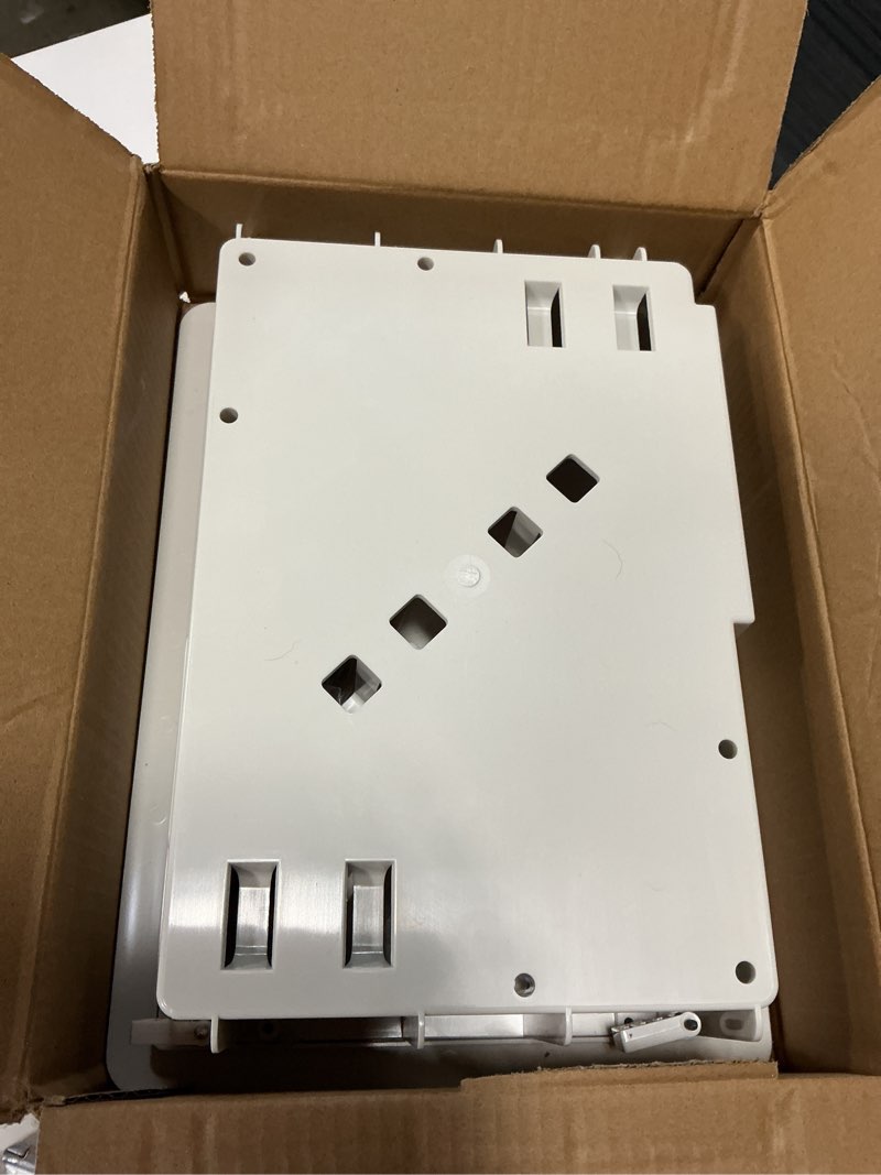 Condition photo showing Good Condition for in-wall tv box with flange for home theater installation, cord hider for wall mounted tv, with 2 duplex outlets, cable bracket, lv cable & 1-1/2" ent entrance, ideal for new or retrofit job, 2 pack white 2 pack