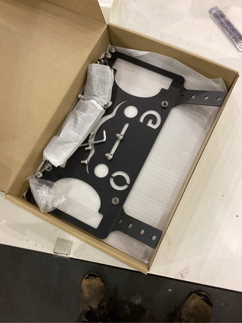 Condition photo showing Good Condition for Front License Plate Bracket Mount Holder Compatible with Tesla Model Y 2019-2024, 2026 Juniper, No Drill, Second Installation, Heavy Duty Front License Plate Frame Holder with Accessories