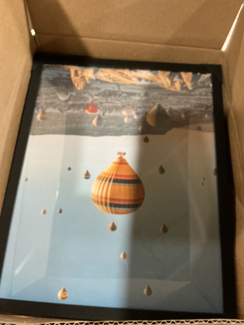 Condition photo showing Good Condition for 15x19 picture frame black for poster photo picture, horizontal and vertical formats, wall hanging, 15 x 19 wall gallery poster photo frame black 15x19 inch