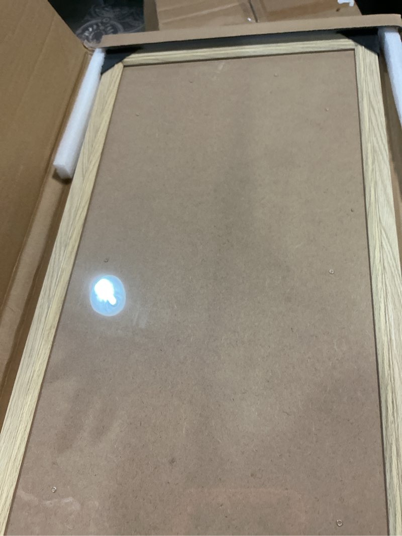 Condition photo showing New/Like New for gulethun 12x24 picture frame, natural wood poster frame, home decor natural gallery frames, horizontal or vertical format, sturdy, plexiglass, large wall decor, for photos, artworks, posters natural wood color 12x24in