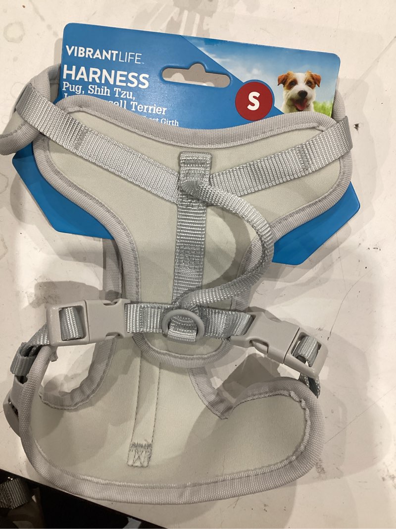 Condition photo showing Good Condition for vibrant life neoprene comfort control monochrome harness, smoll,gray