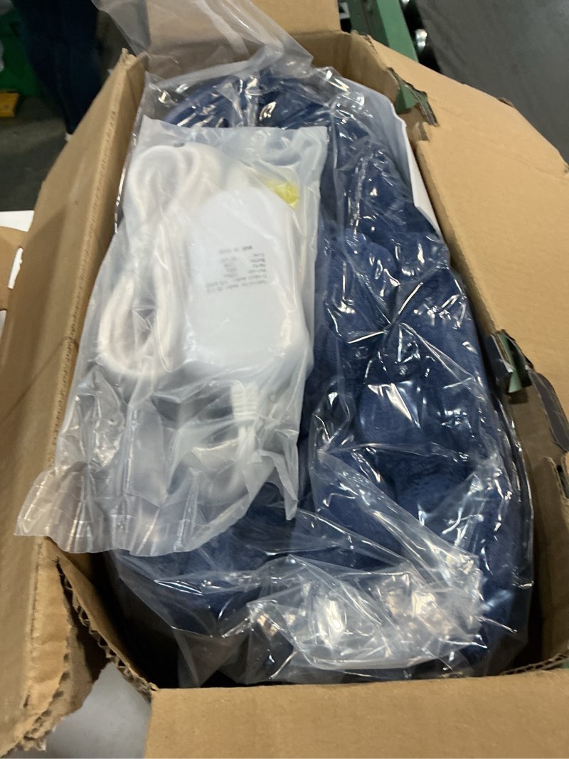 Condition photo showing Good Condition for Heated Electric Blanket Queen Size - 84"x90" Flannel Heating Blanket with 10 Heating Levels & 5 Time Settings Over-Heat Protection, Winter Warmer for Adults with ETL Certification?Navy Blue? Navy Blue 84x90
