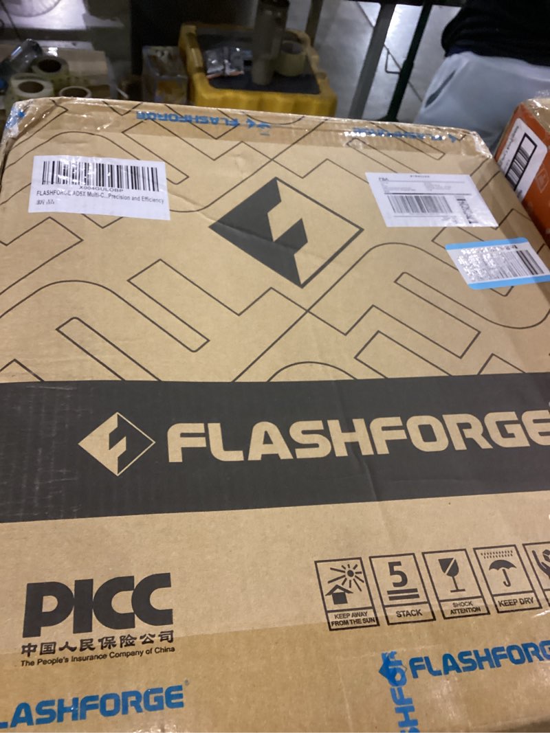 Condition photo showing New/Like New for FLASHFORGE AD5X Multi-Color 3D Printer, CoreXY 600mm/s High-Speed, 1-Click Auto Leveling, 300°C Direct Drive Extruder, 220x220x220mm Build Volume, Ideal for Precision and Efficiency