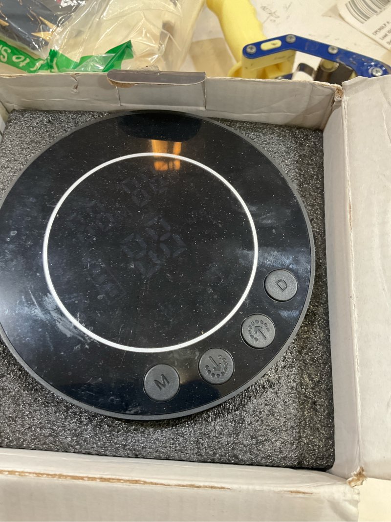 Condition photo showing Good Condition for automatic vacuum coffee canister, 1.3l coffee container with smart pressure sensor,led display,window,scoop rechargeable airtight electric coffee bean storage for home kitchen ground food tea storage black 1.3l/18oz