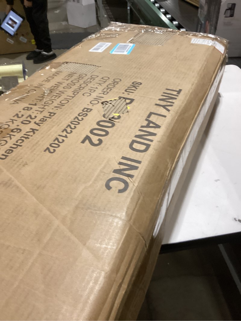 Tiny Land Play Kitchen for Kids, Toy Kitchen Set with Plenty of Play Features, New Modern Kids Woode