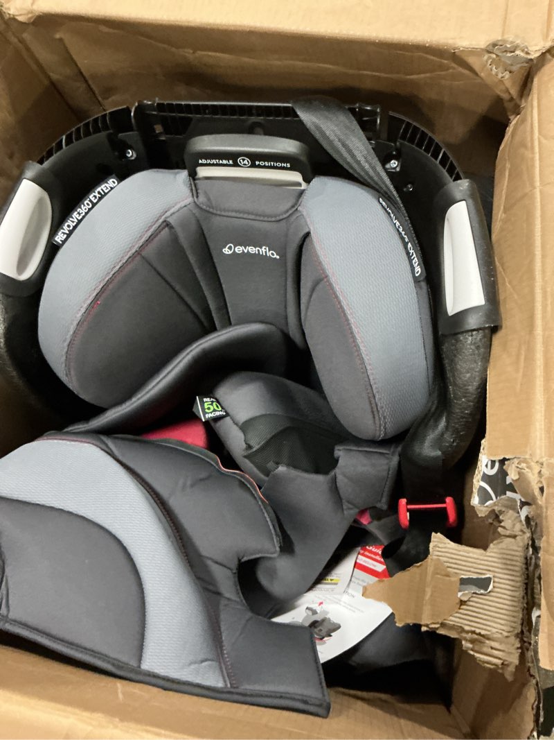 Condition photo showing Good Condition for Evenflo Revolve360 Extend All-in-One Rotational Car Seat with Quick Clean Cover (Rowe Pink)