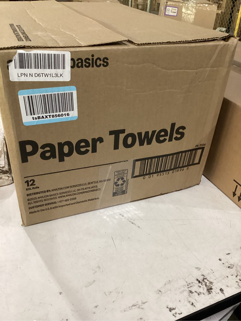 Condition photo showing New/Like New for amazon basics paper towel 2 rolls (pack of 3)