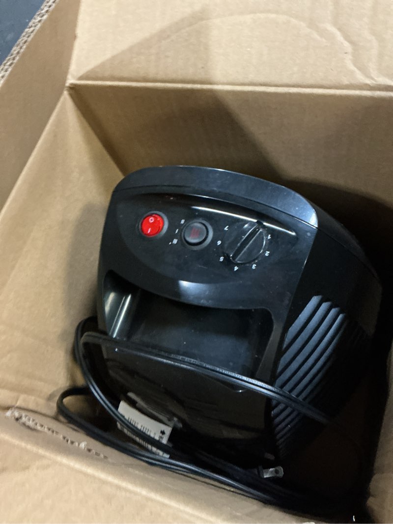 Condition photo showing As Is for Vornado MVH (2025) Space Heater, 3 Heat Settings, Adjustable Thermostat, Tip-Over Protection, Auto Safety Shut-Off System, Indoor Use, Whole Room Heating, Black Medium (2025 Model)