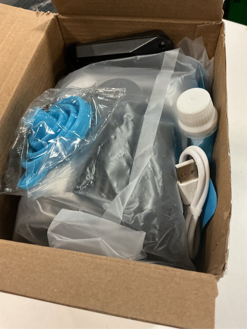 Condition photo showing New/Like New for Upgraded Bubble Machine with Remote Control, Automatic Rotation & RGB Lights, 1800mAh Rechargeable Battery, Type-C Charge, Bubble Maker for Kids, Weddings, Birthday Parties, Outdoor Activities Black