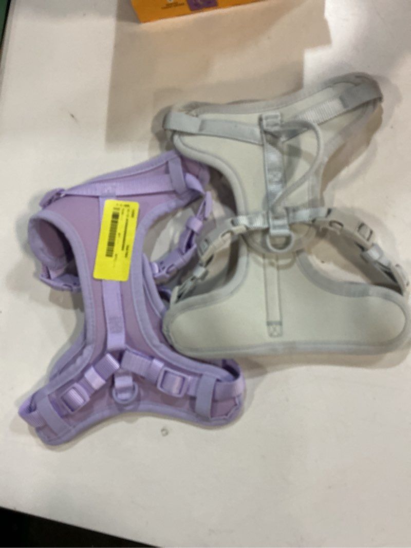 Condition photo showing Good Condition for vibrant life neoprene comfort control monochrome harness, gray, lavender small pack 2 