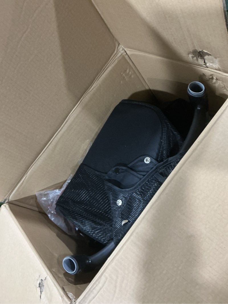 Condition photo showing Good Condition for Dream On Me Track Tandem Double Umbrella Stroller in Light Grey, Lightweight Double Stroller for Infant and Toddler, Multi-Position Reversible & Reclining Seats, Large Storage Basket and Canopy