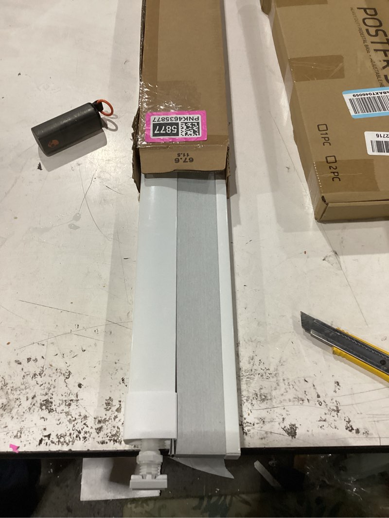 Condition photo showing Good Condition for lazblinds no tools no drill cordless cellular shades, blackout light blocking honeycomb shades for home, thermal insulation blinds for windows, 27" w x 64" h, white blackout-white 27" w x 64" h