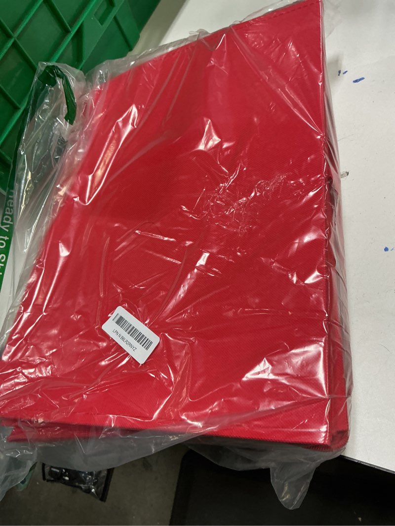 Condition photo showing Good Condition for Christmas Ornament Storage Container with Dividers - Box Stores Up to 96 Ornaments, Zippered, Convenient, Adjustable, Large Organizer Bin to Protect Holiday Décor, Fits Most Standard Size, Red 96 Ornaments Red