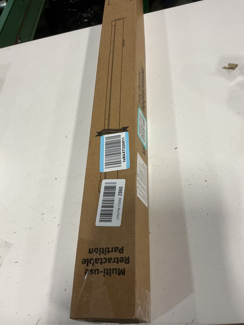 Condition photo showing Good Condition for Retractable Baby Gates for Doorways, Mesh Dog Gate for Stairs, Pet Gate Indoor, Extends to 55" Wide 33" Tall, Safety Toddlers Gates for Hallways, Indoor & Outdoor Use, Gray Gray 33'' Tall x 55'' Wide