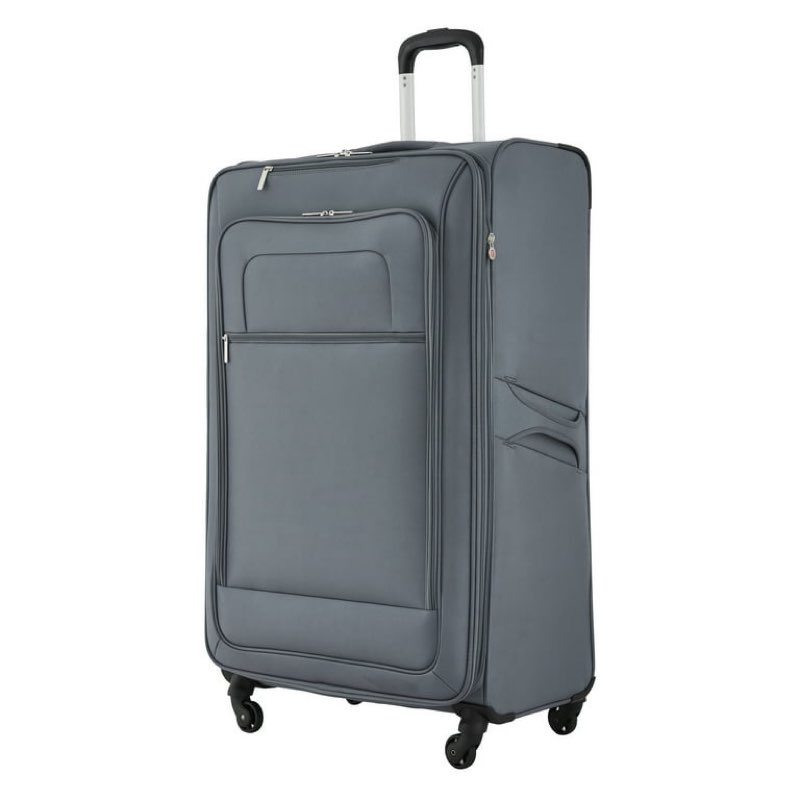 Protege Arendale 32\" Soft Side Expandable Rolling Spinner Luggage, Gray
