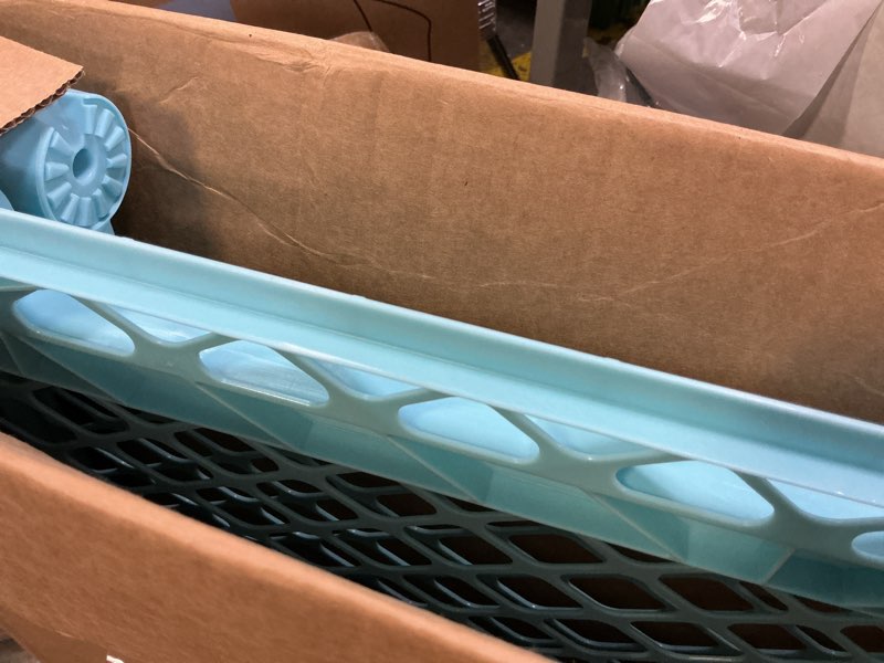 Condition photo showing Good Condition for Toddleroo by North States - Superyard 2-Panel Extension: 65.5 Inch Play Yard Extension - Works with Superyard Playpens - Aqua Aqua 65.5 Inch