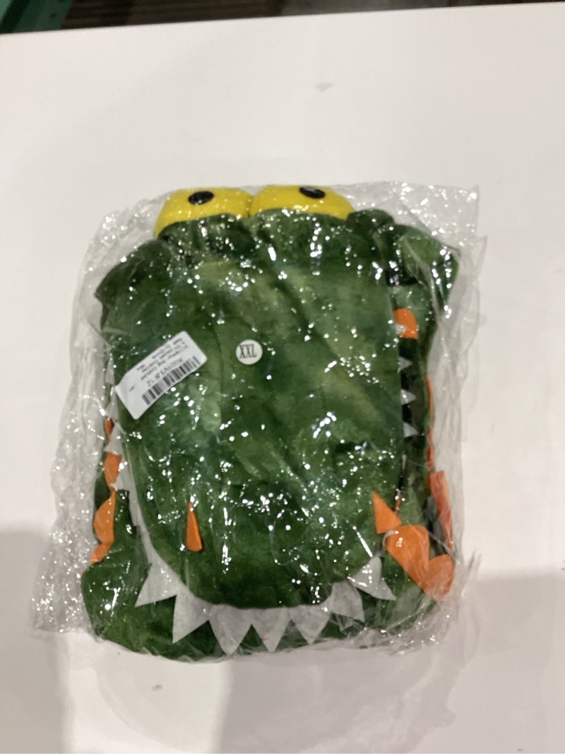 Condition photo showing New/Like New for Alligator Dog Costume Dog Halloween Costume, Dogs Crocodile Costumes Hoodie Coats Pets Jumpsuits, Halloween Cosplay Pet Costume for Small Medium Large Dogs Halloween Special Events Photo Props XX-Large