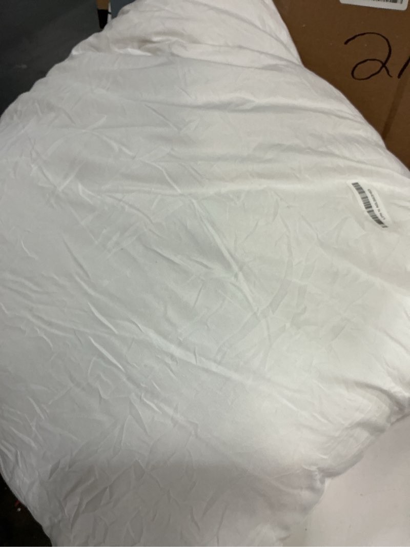 Condition photo showing As Is for MIULEE Shredded Memory Foam Pillow Inserts, Set of 2 20x20 Premium Filling Decorative Throw Pillows, Soft Support Stuffer for Sofa Bed Living Room 20x20 Inch (Pack of 2)