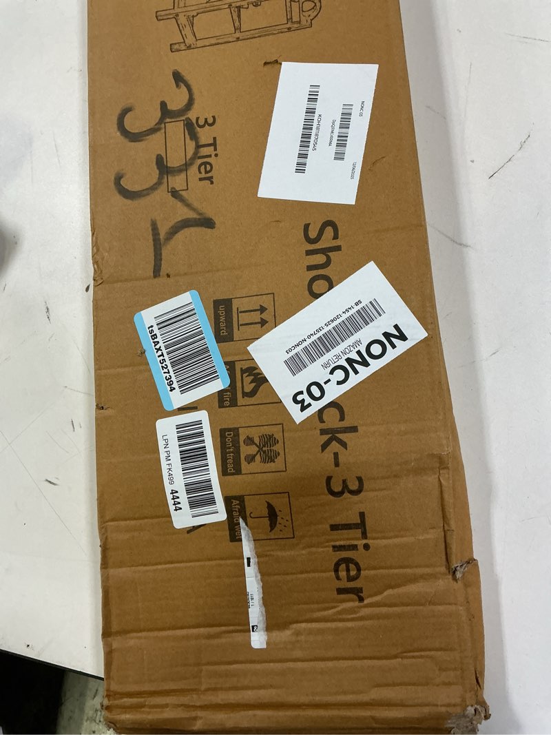 Condition photo showing New/Like New for UDEAR Bamboo Shoe Rack 3-Tier Shoe Storage Organizer Entryway Shoe Shelf