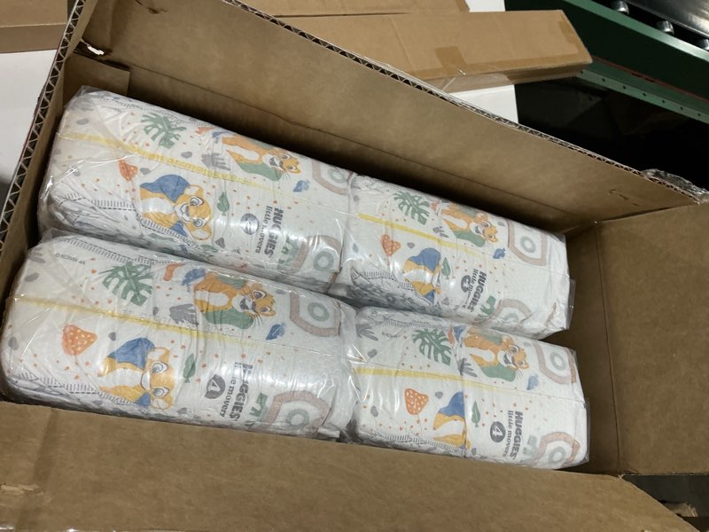 Condition photo showing New/Like New for huggies little movers baby disposable diapers - size 4 -120ct