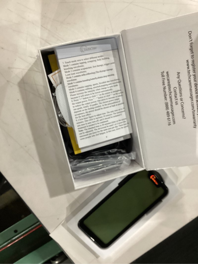 Condition photo showing New/Like New for tens unit muscle stimulator – 24 massage modes, touchscreen ems device, dual channel, rechargeable, deep tissue pain relief for back, shoulder, sciatica, tendonitis, plantar fasciitis,8 electrodes
